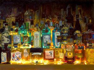 Bottles that Illuminate the Night II. – By Vicente Romero – Limited Edition Print