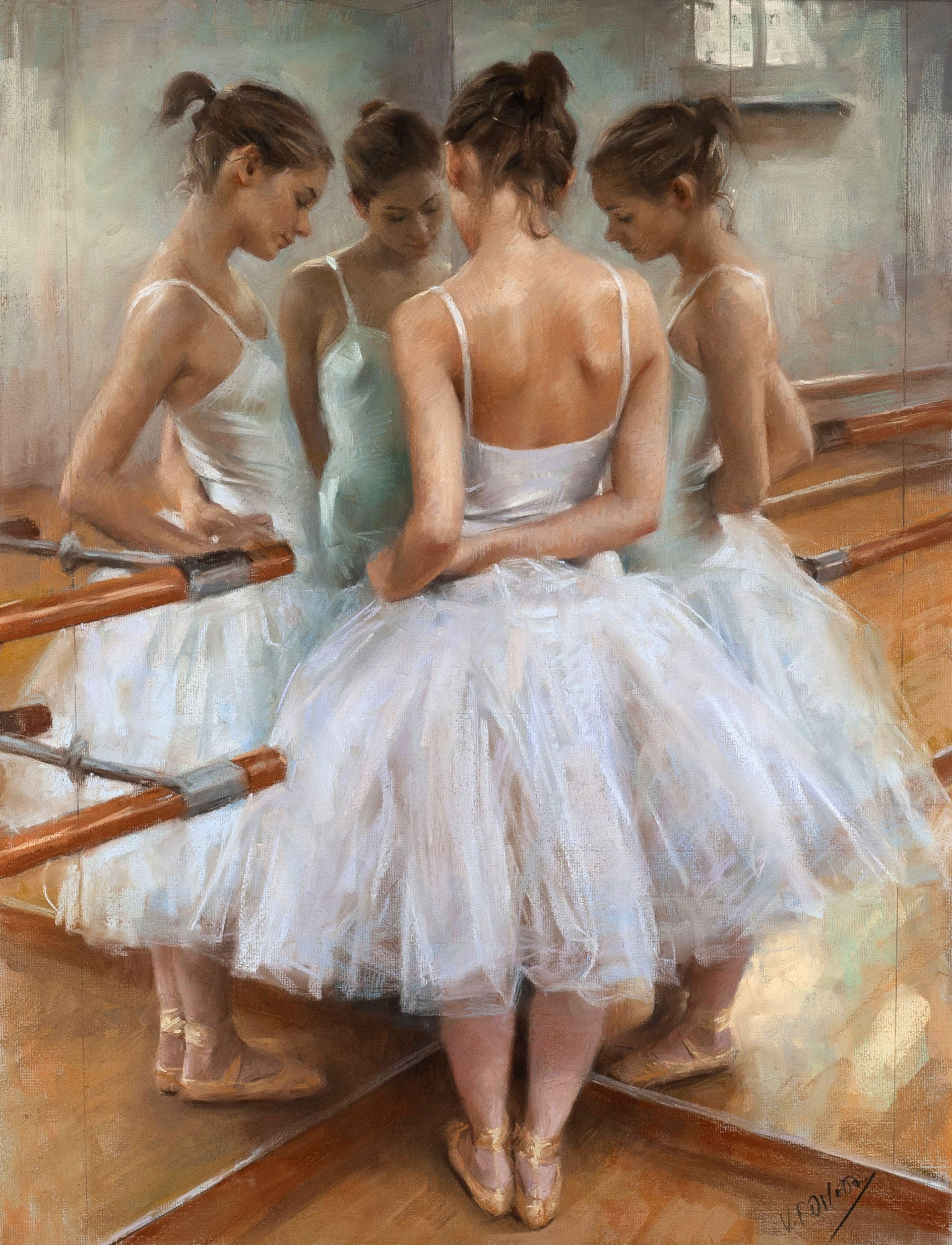 Reflections of a Dancer—by Vicente Romero—Limited Edition Print